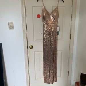 Gold prom/ homecoming dress